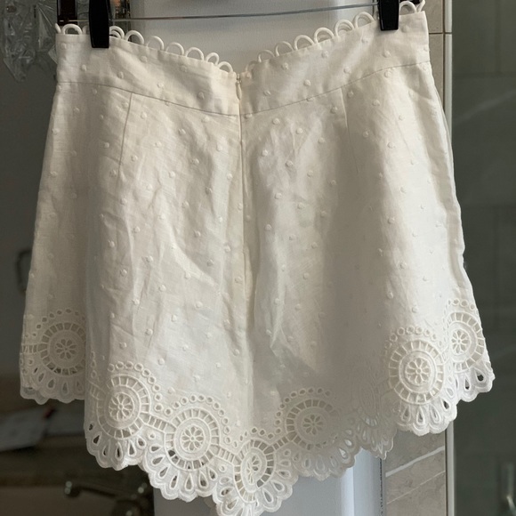 Zimmermann Bellitude Scalloped Eyelet Linen Shorts - Picture 5 of 14